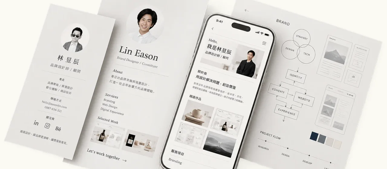 個人網站與數位名片的內容編排情境